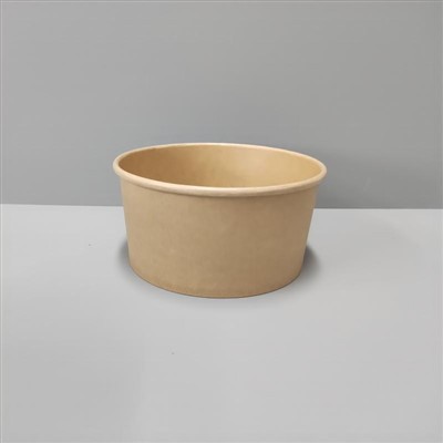 Okrągłe miski papierowe Kraft o pojemności 750 ml